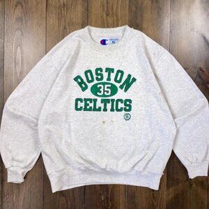 Vintage 1990s Boston Celtics Champion Basketball Crewneck Sweatshirt, NBA Shirt